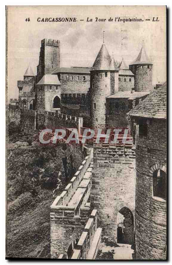 CPA Carcassonne La Tour de l'Inquisition 