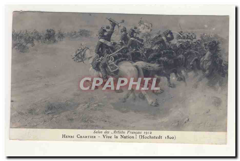 Chevaux de guerre — Henri Chartier — Salon des Artistes Français 1912 (Hochstedt 1800)