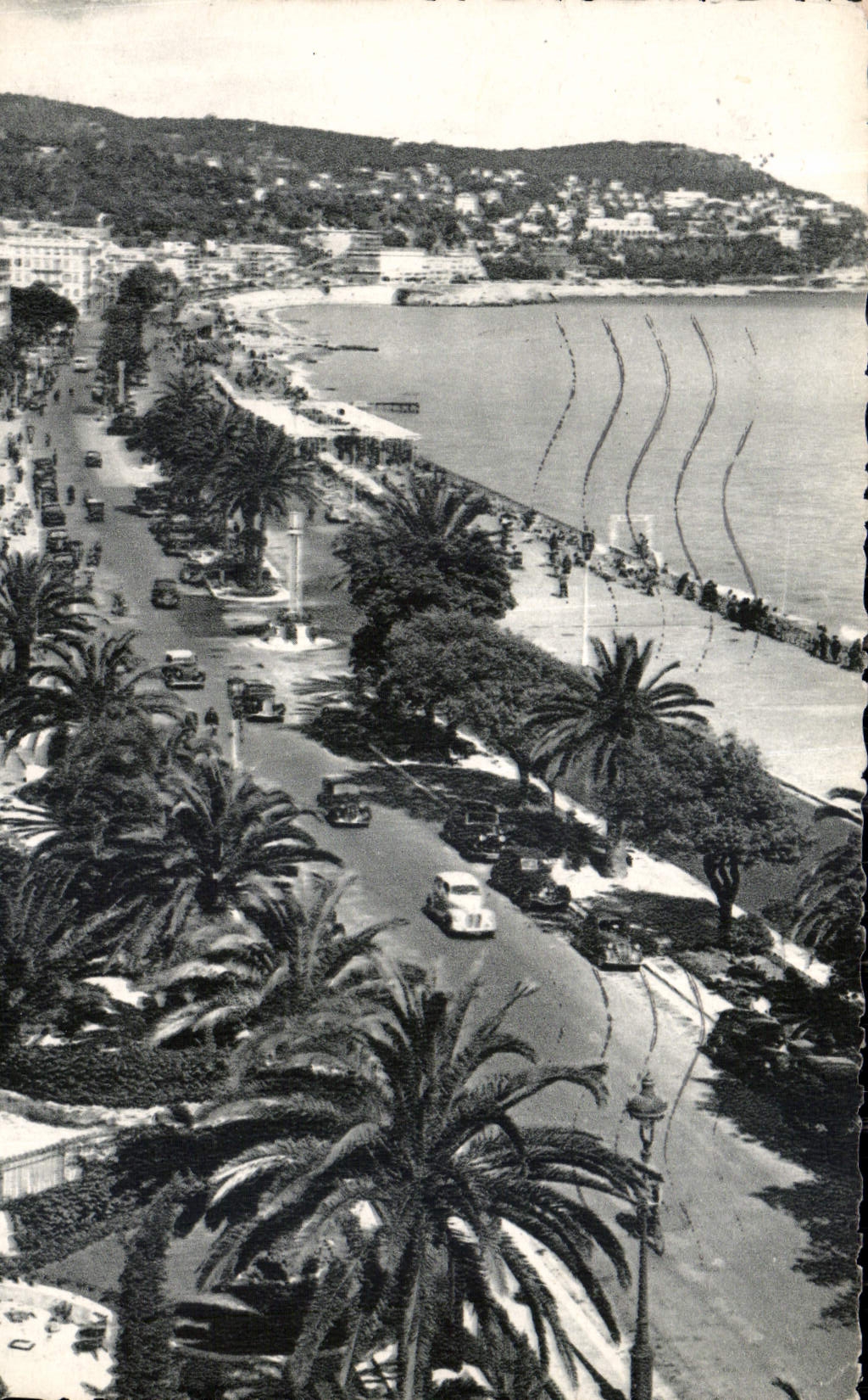 CPA Nice Promenade des Anglais le Mont Boron 