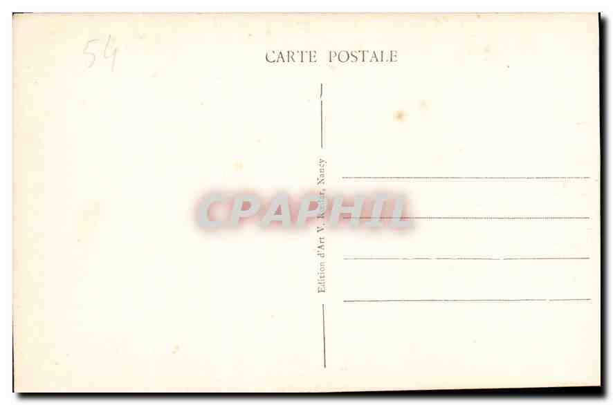 CPA Nancy la Fontaine d'Amphitrite  — Rückseite