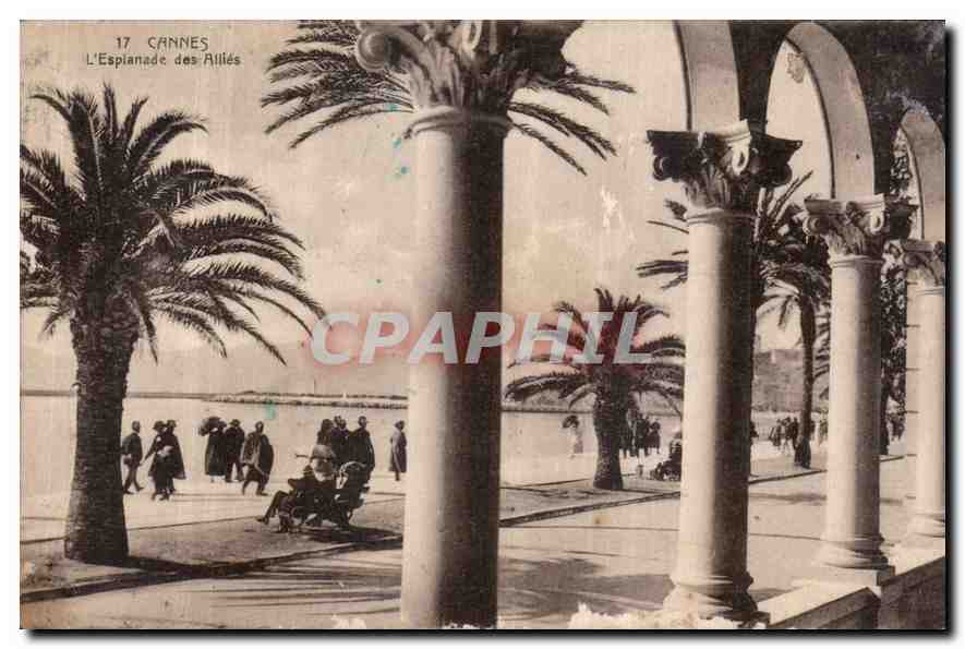 Cannes — L'Espianade des Alliés — CPAPHIL