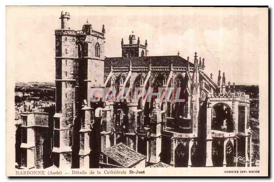 CPA Narbonne Aude Details de la Cathedrale St just 