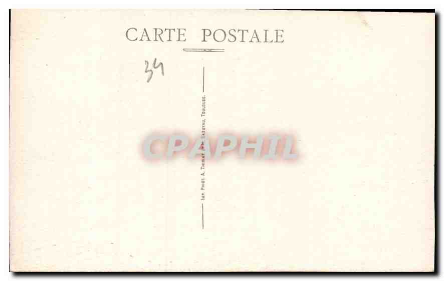 CPA Cite de Carcassonne Ensemble Nord  — Back