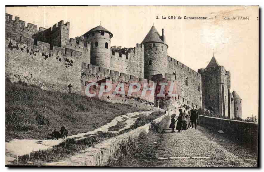 CPA Cite de Carcassonne la Cote de l'Aude 