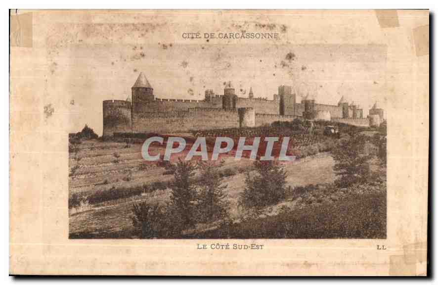 CPA Cite de Carcassonne la Cote Sud Est 
