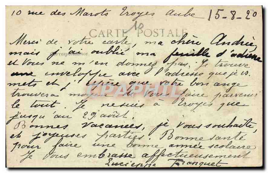 Troyes — Le jubé de la Madeleine — S. Brunchal — Rückseite