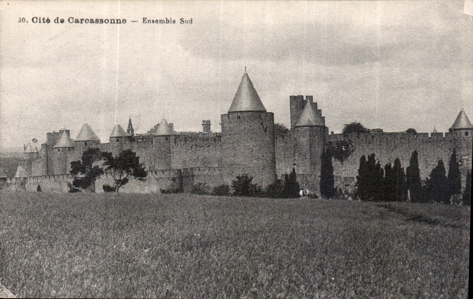 CPA Cite de Carcassonne Ensemble Sud 