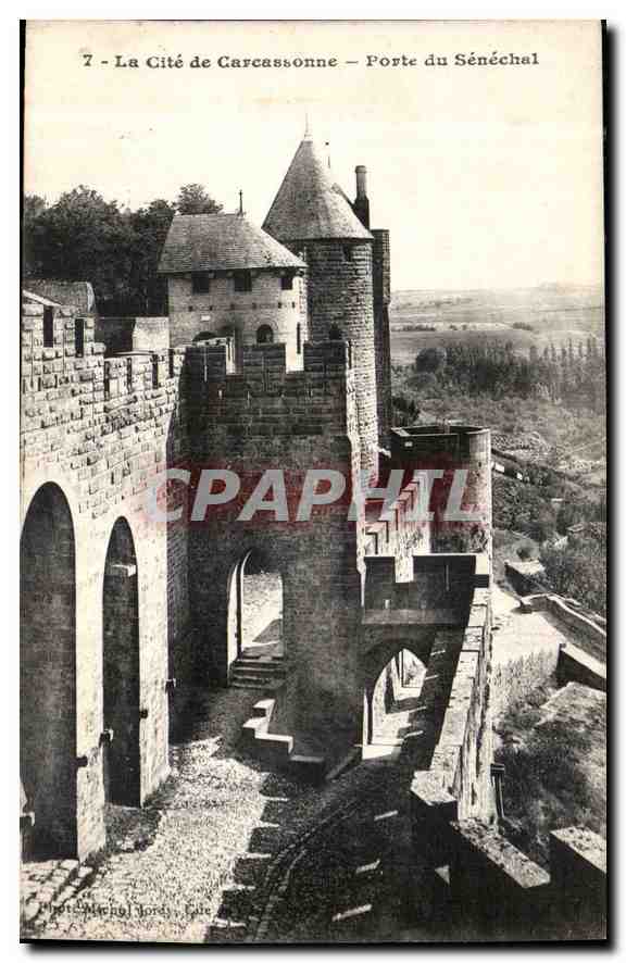 CPA La Cite de Carcassonne Porte du Senechal 