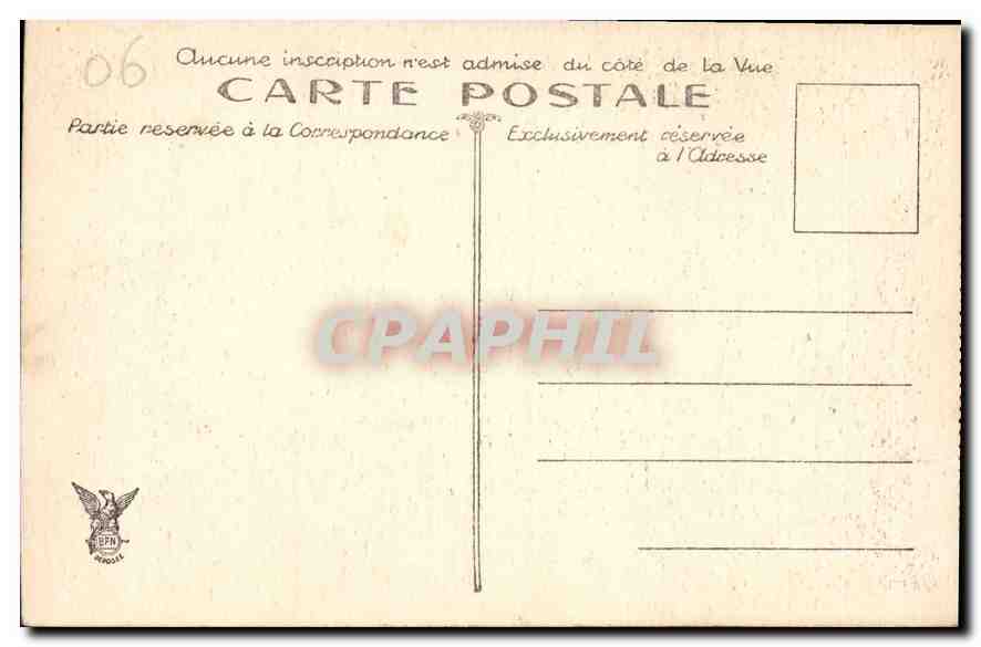 CPA Nice Palmiers du Quai des Etats Unis  — Rückseite