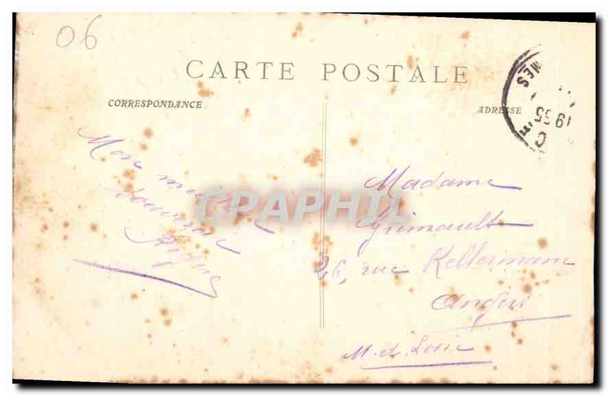 Cannes (A.-M.) - Colonne St-Georges — Hôpital temporaire à la Place de Nice — Lib. Maillan édit. Cannes. 596 — Reverso