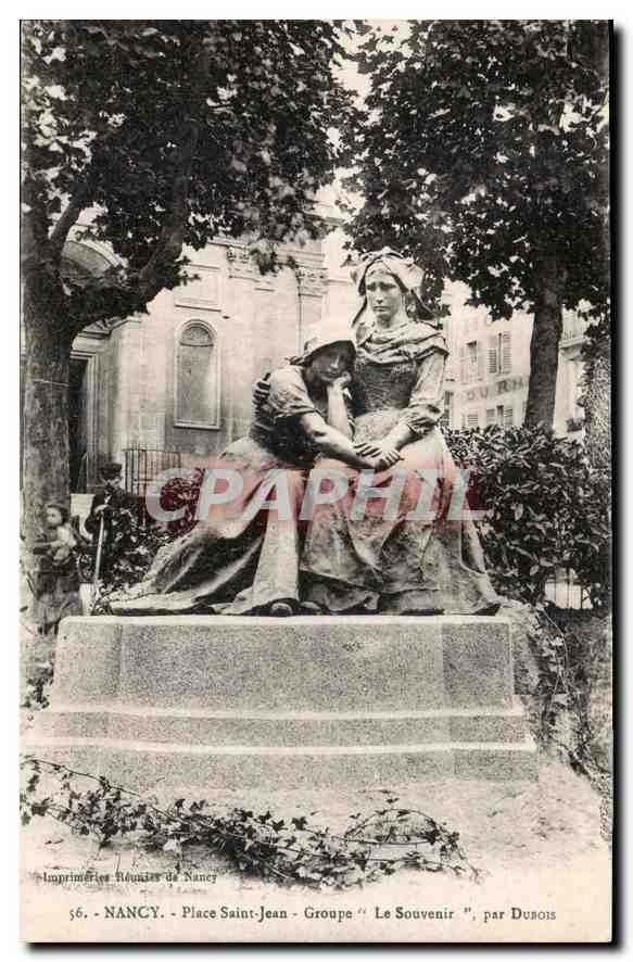 NANCY - Place Saint-Jean - Groupe "Le Souvenir", par Dubois