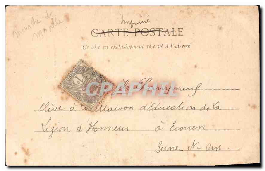 CPA Nancy Salle Victor Poirel  — Rückseite