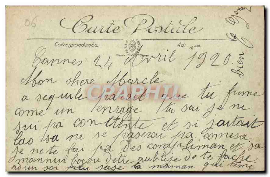 CPA La Cote d'Azur a vol d'oiseau de Cannes a Saint Raphael  — Rückseite