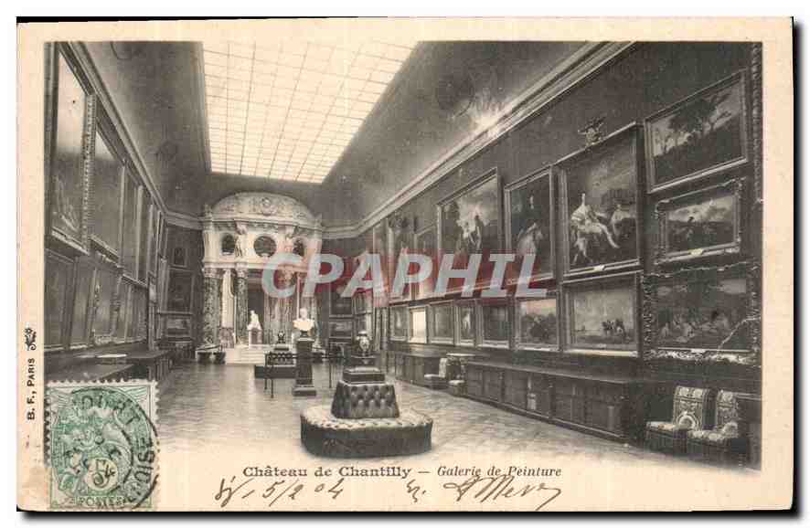 CPA Chateau de Chantilly Galerie de Peinture 