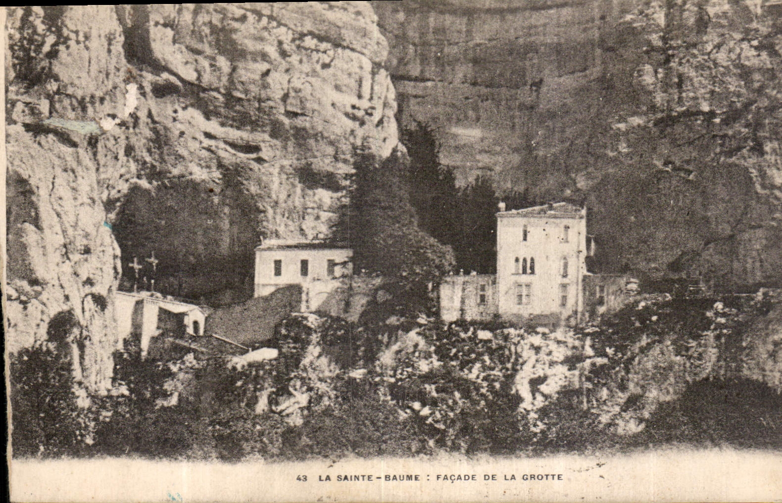 CPA La Sainte Baume Facade de la Grotte 