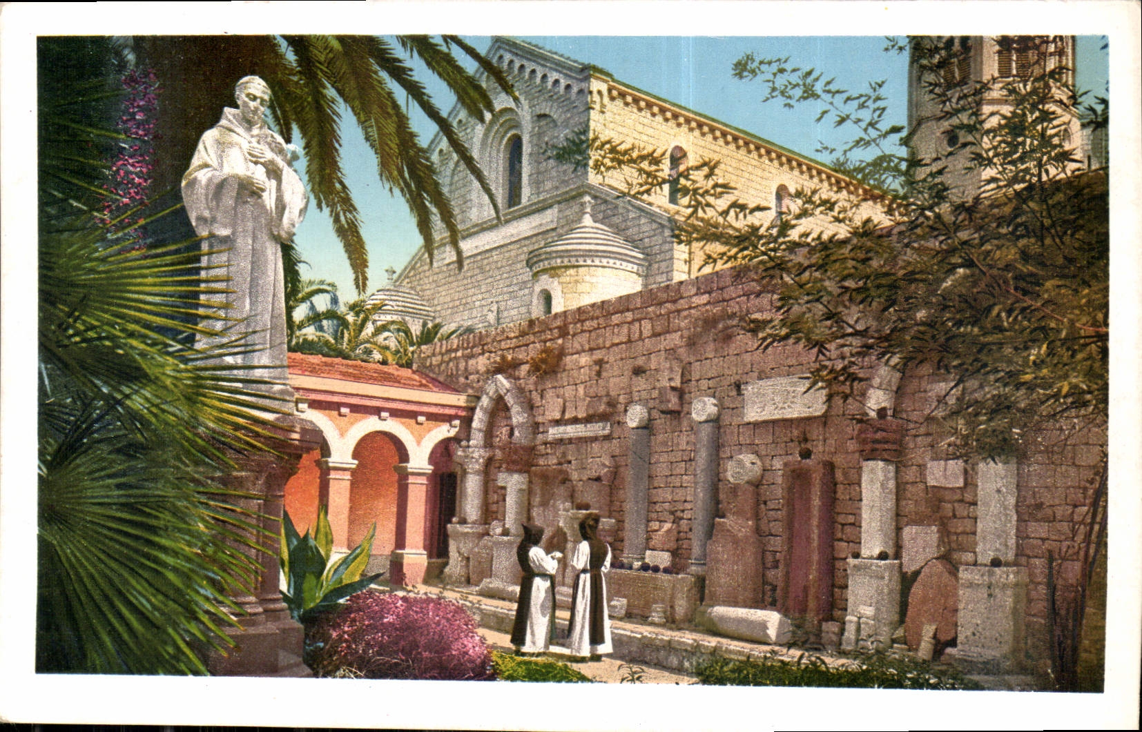 Ile Saint-Honorat — Monastère, Musée Lapidaire — Photocromie A.P.I.A., Nice