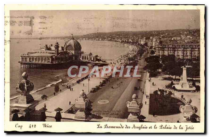 CPA Nice la promenade des Anglais et le Palais de la Jetee 