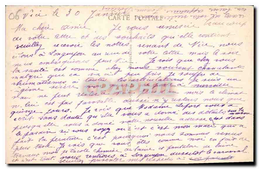 CPA Cote d'Azur a vol d'oiseau de Menton a Cannes  — Verso