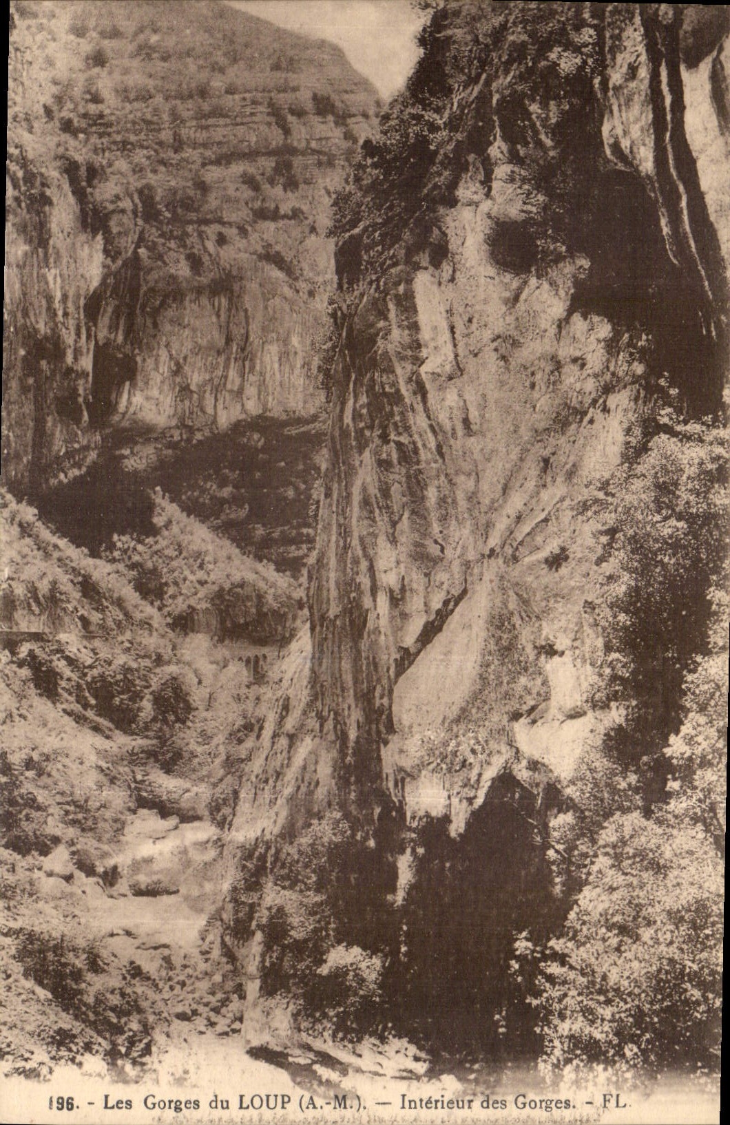 Les Gorges du LOUP (A.-M.) — Intérieur des Gorges — FL