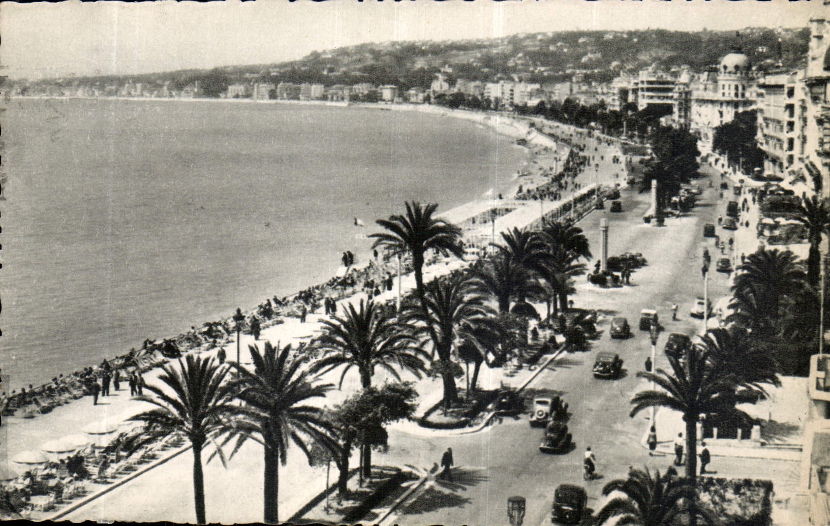 CPA Nice Promenade des Anglais vue prise de l'Hotel Ruhl 