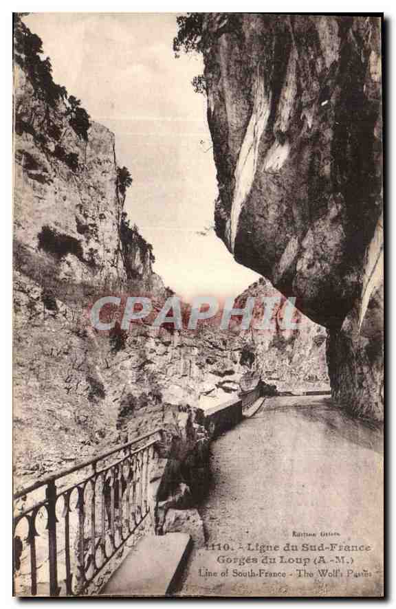 CPA Ligne du Sud France Gorges du loup A M 