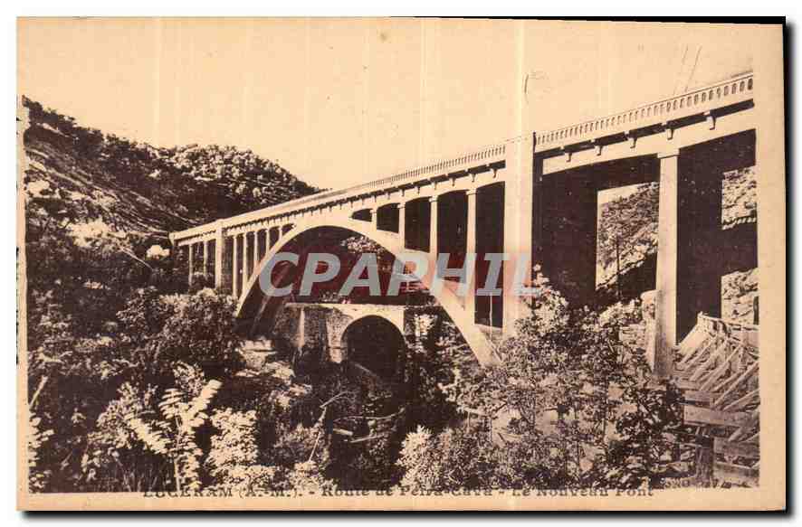 CPA Luceram A M Route de Peira Cava le Nouveau Pont 