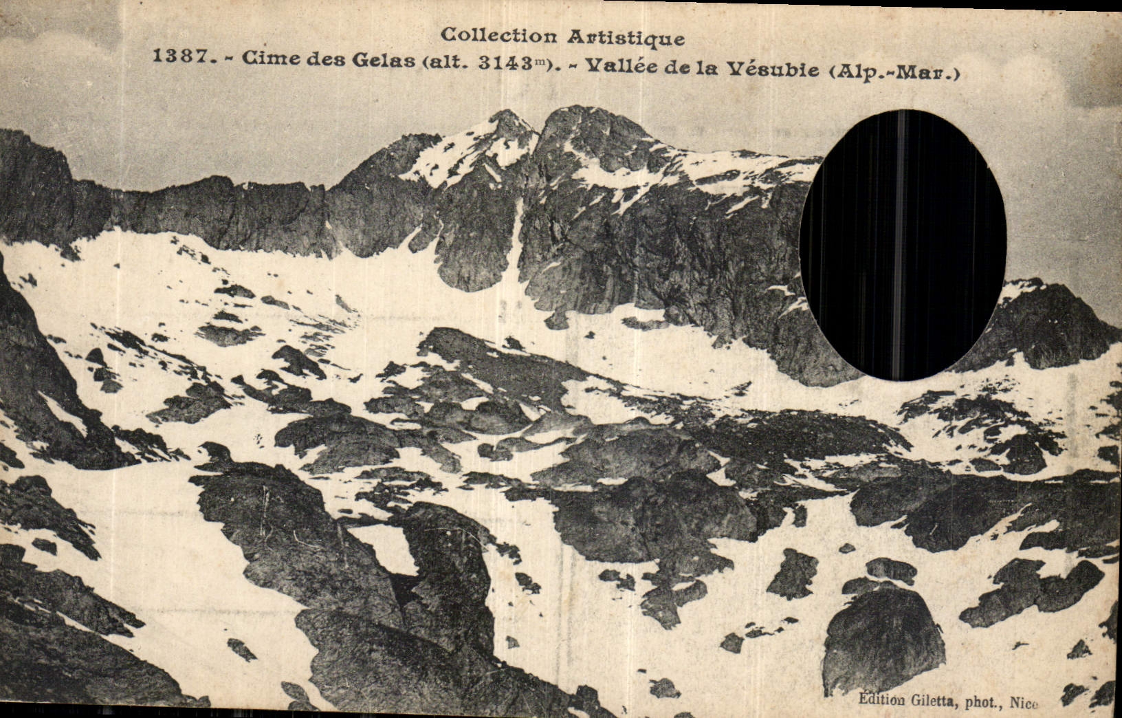 Cime des Gelas (alt. 3143m) — Vallée de la Yésubie (Alpes-Maritimes) — Édition Giletta, phot. Nice