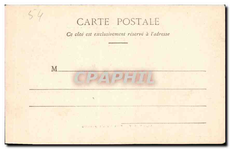 CPA Nancy Fontaine d'Amphitrite  — Verso