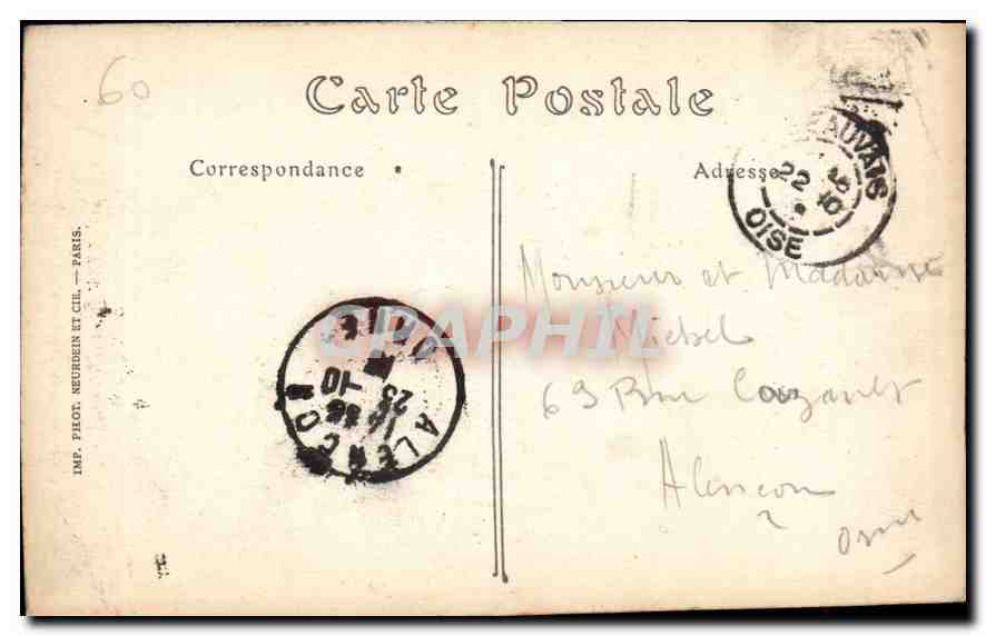 CPA Cathedrale de Beauvais Horloge monumentale Verite Ingenieur Constructeur  — Verso