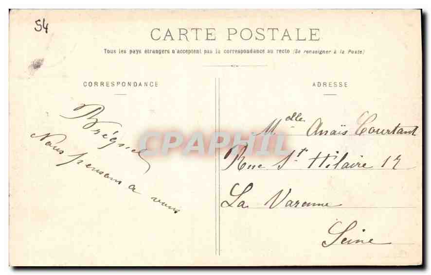 NANCY — Porte Désilles — Maison des Magasins Réunis, édit. Nancy, n°41 — Rückseite