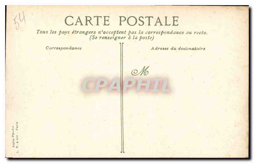 Nancy - Porte Desilles — Verlag A. V. & Cie, Paris, n° 101r — Rückseite