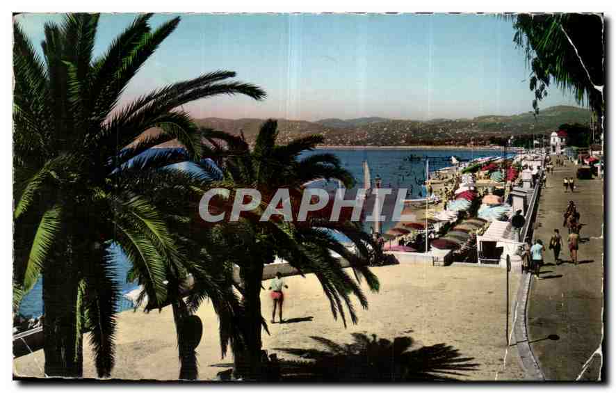 CPA Juan les Pins les Plages et le bord de mer 