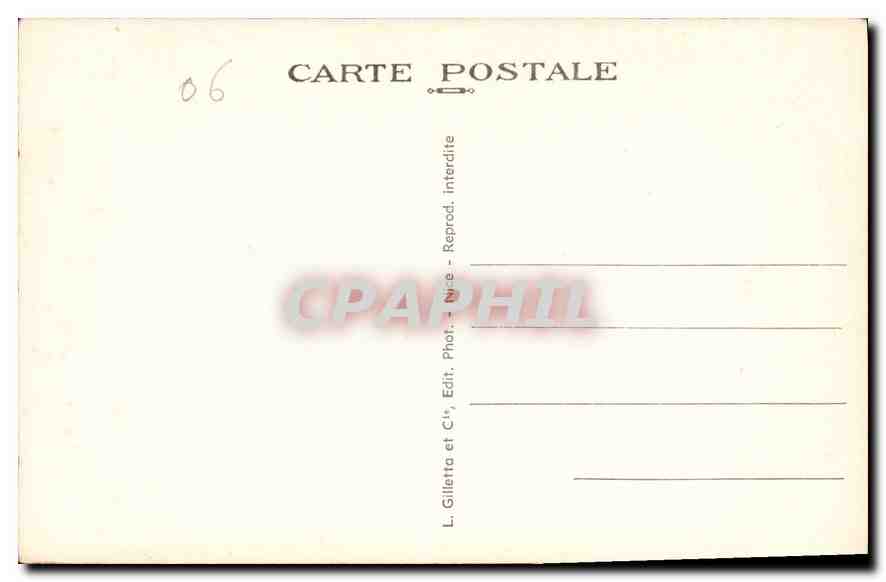 CPA Nice vue generale  — Rückseite