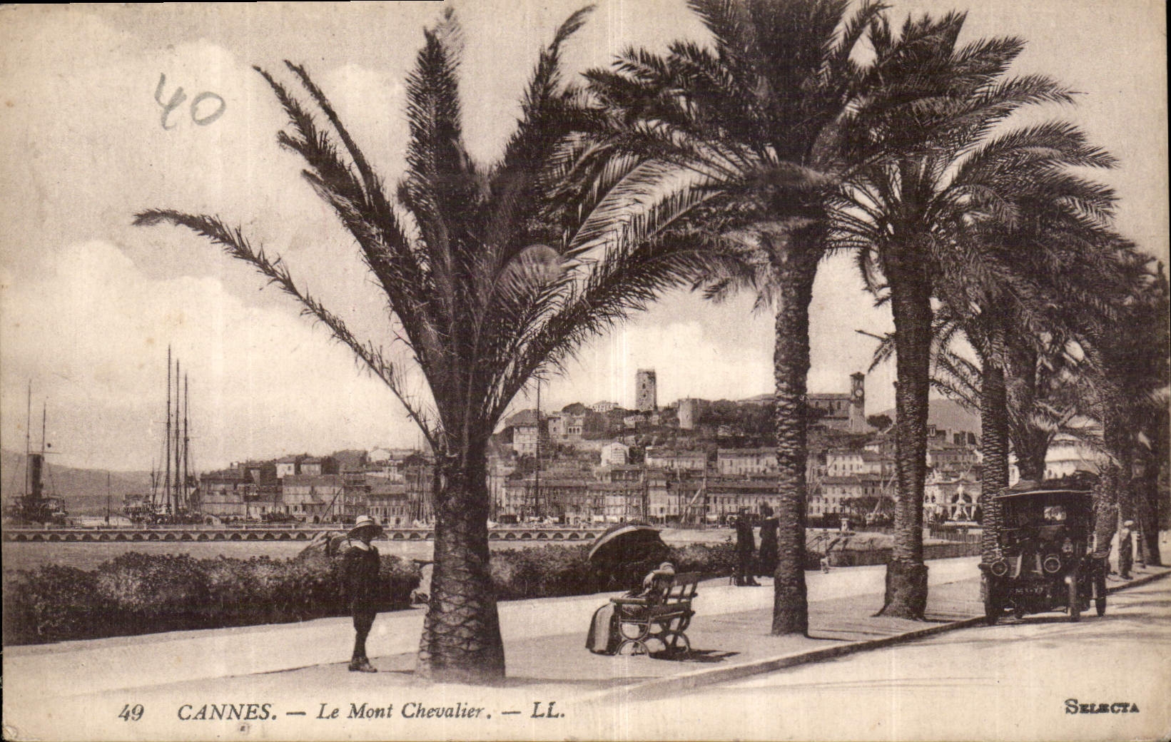 CPA Cannes le mont Chevalier 