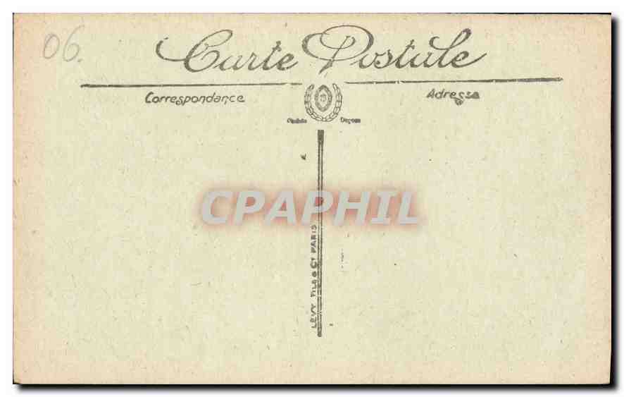 CPA Cannes Promenade de la Croisette et le Mont Chevalier  — Verso