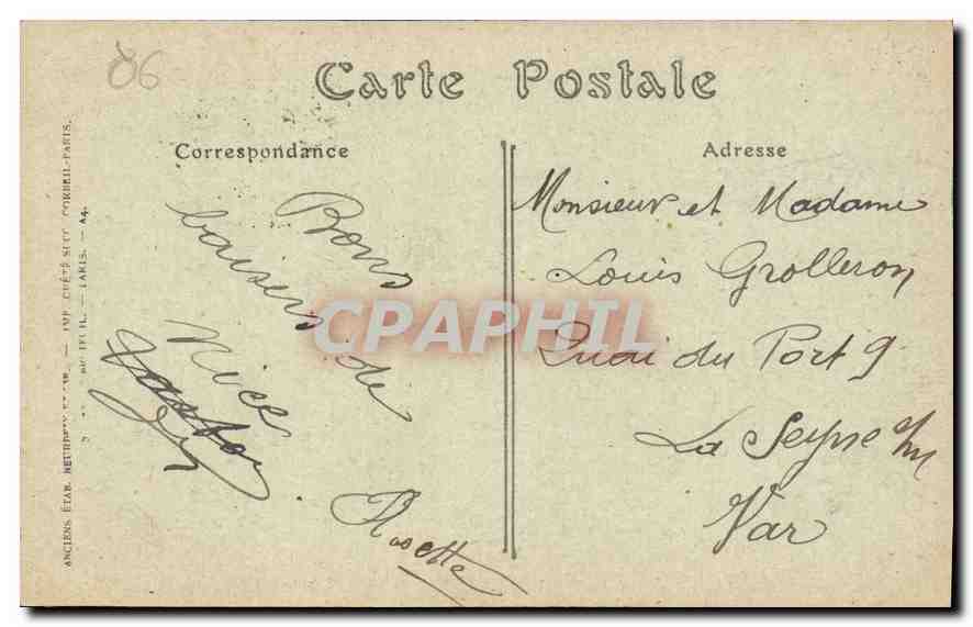 CPA Nice la Baie des Anges et la Pointe de la Californie  — Rückseite