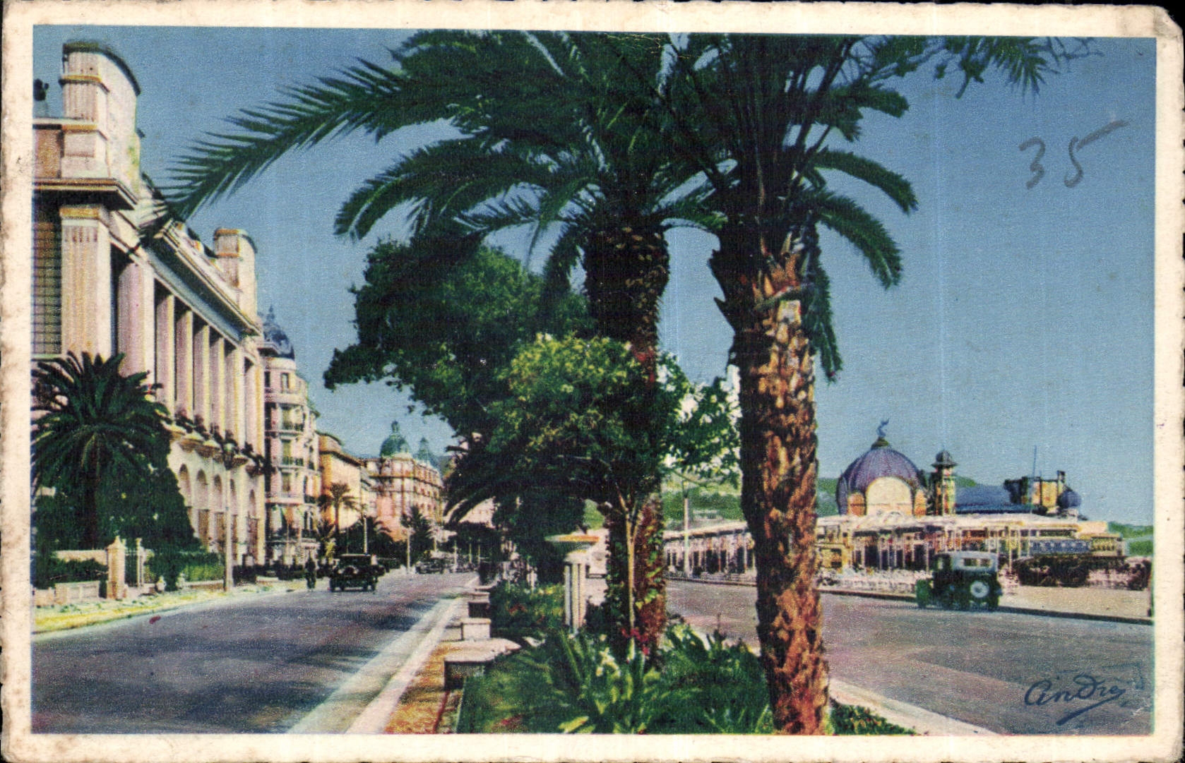 CPA Nice Palais de la Mediterranee et Casino de la Jetee 
