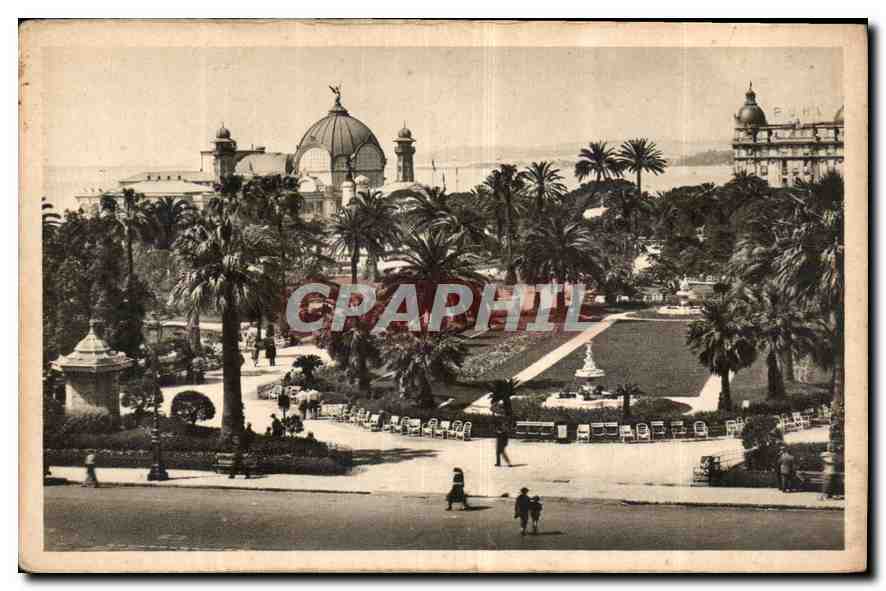 CPA Cote d'Azur Artistique Nice les Jardins Albert 1er 