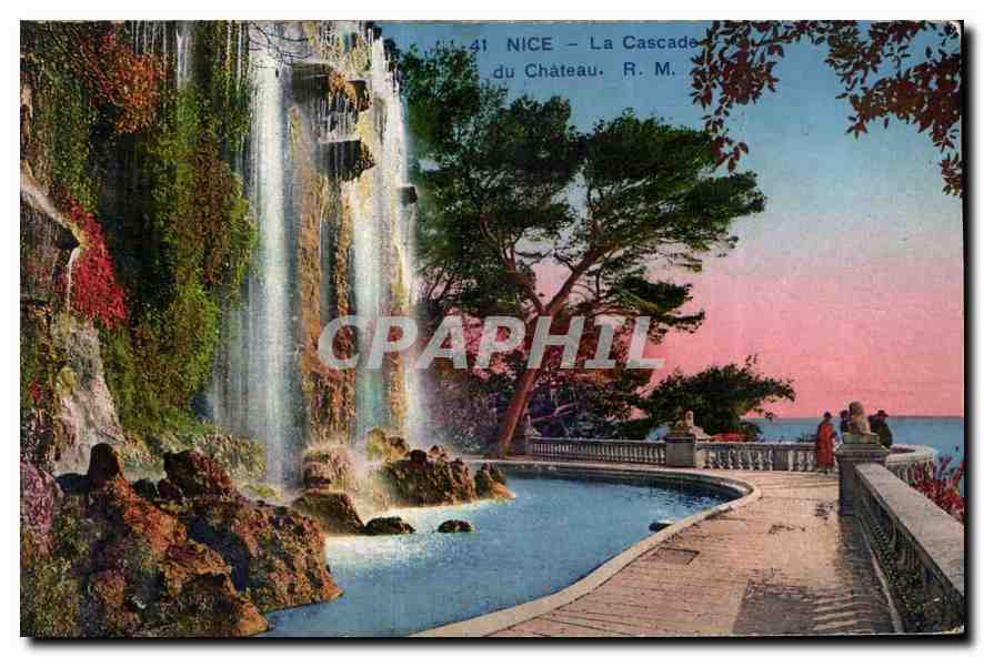 CPA Nice la Cascade du Chateau 