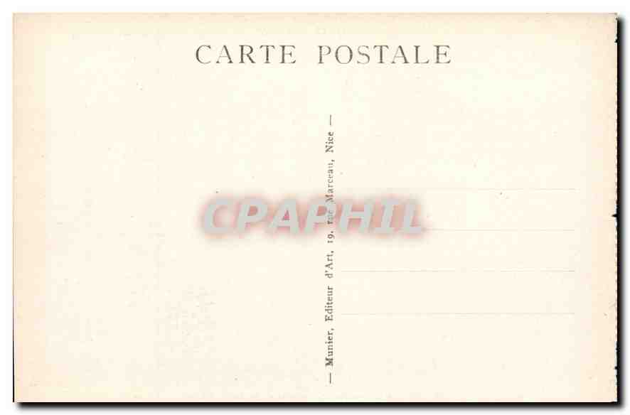 CPA La Cote d'Azur Nice la Jetee Promenade et le Mont Boron  — Rückseite
