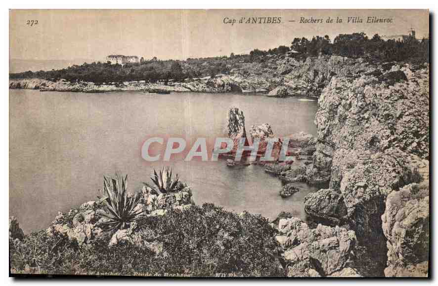 CPA Cap d'Antibes Rochers de la Villa Eilenroc 