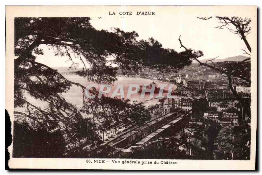 CPA La Cote d'Azur Nice Vue generale prise du Chateau 