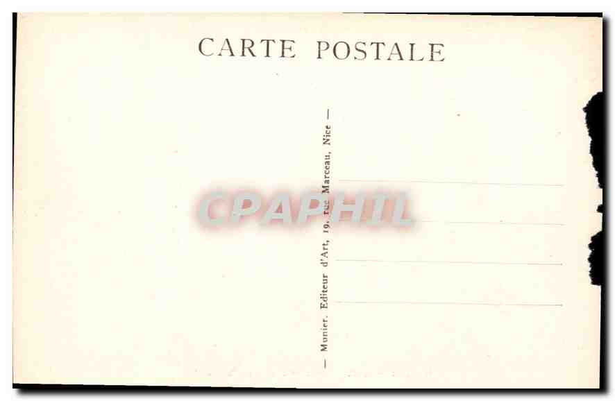 CPA La Cote d'Azur Nice Jardin Albert 1er et Jetee Promenade  — Rückseite