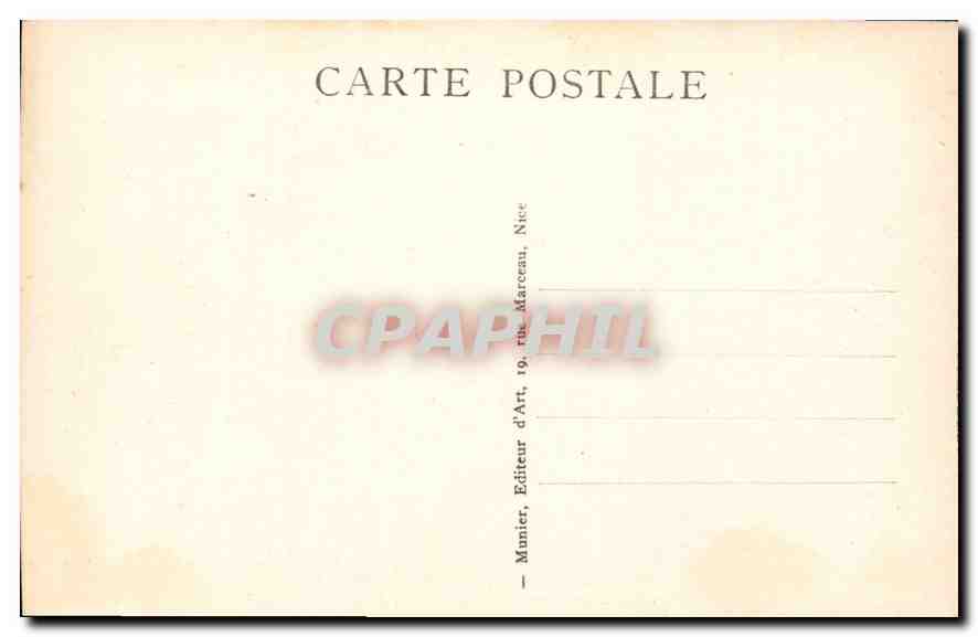CPA La Cote d'Azur Nice La Promenade des Anglais et la Jetee Promenade  — Rückseite