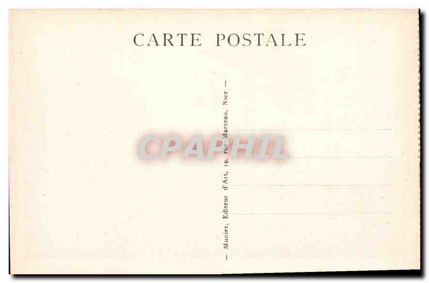 CPA La Cote d'Azur Nice Le Jardin Albert 1er — Rückseite