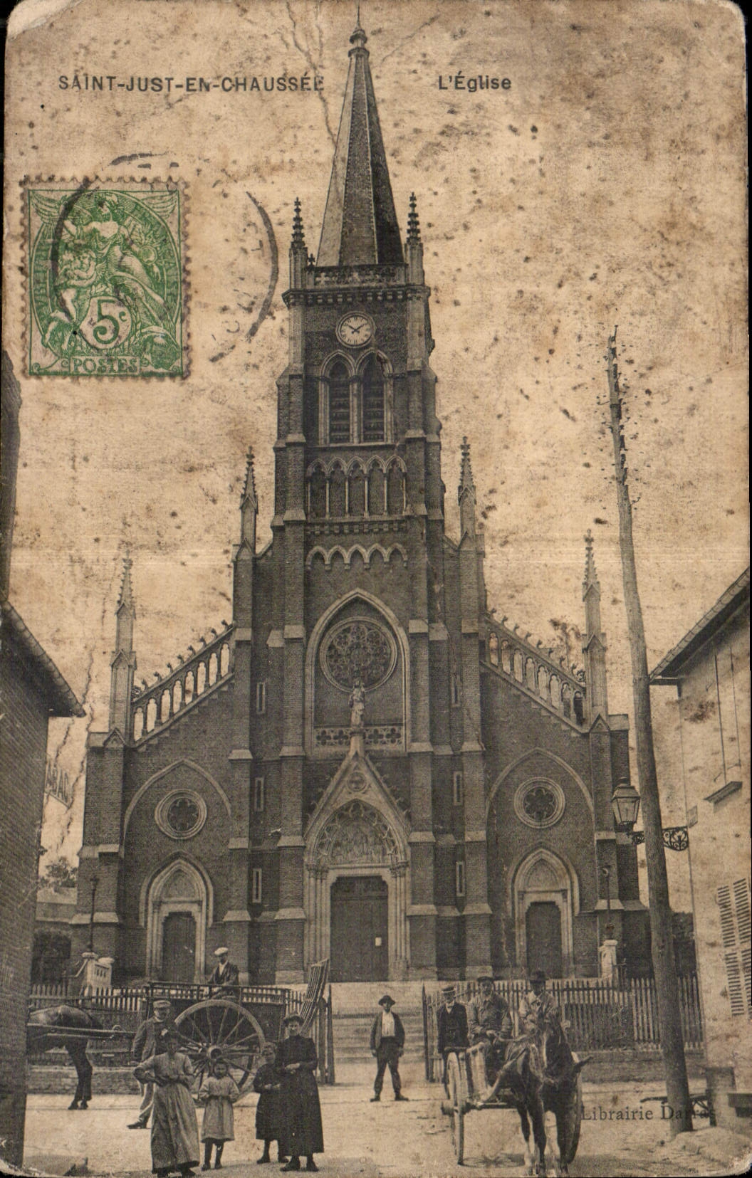 CPA Saint Just en Shaussee L'Eglise 