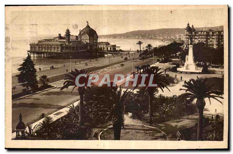 CPA Cote d'Azur Aristique Nice Les Jardins Albert I et la Jetee Promenade 