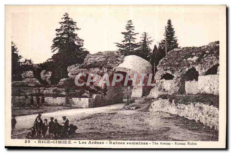 CPA Nice Cimiez Les Arenes Ruines romaines 