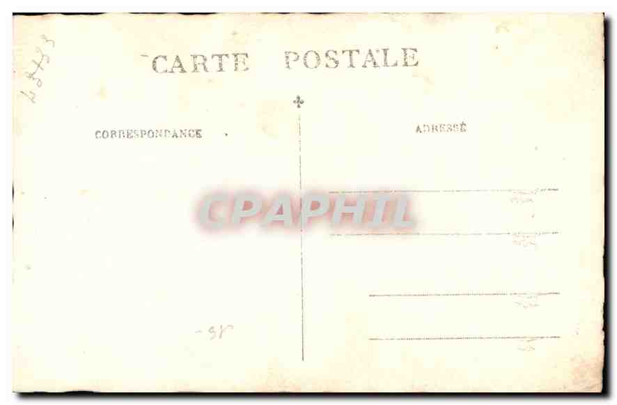 Jeune femme en robe noire — studio photographique — CPAPHIL — Verso