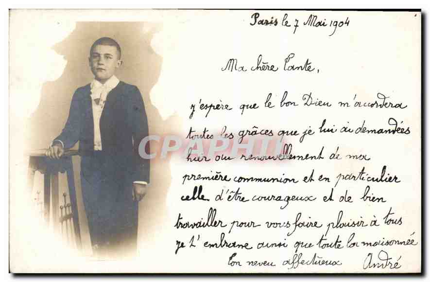 CARTE PHOTO Enfant